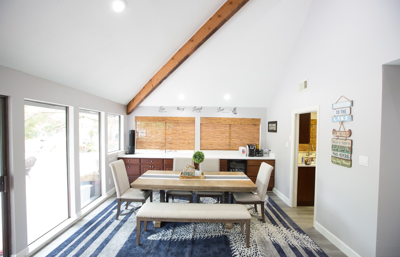 3007 Willowbend Road Montgomery, TX 77356 - Photo 17 of 43 a view of a dining room with furniture window and outside view