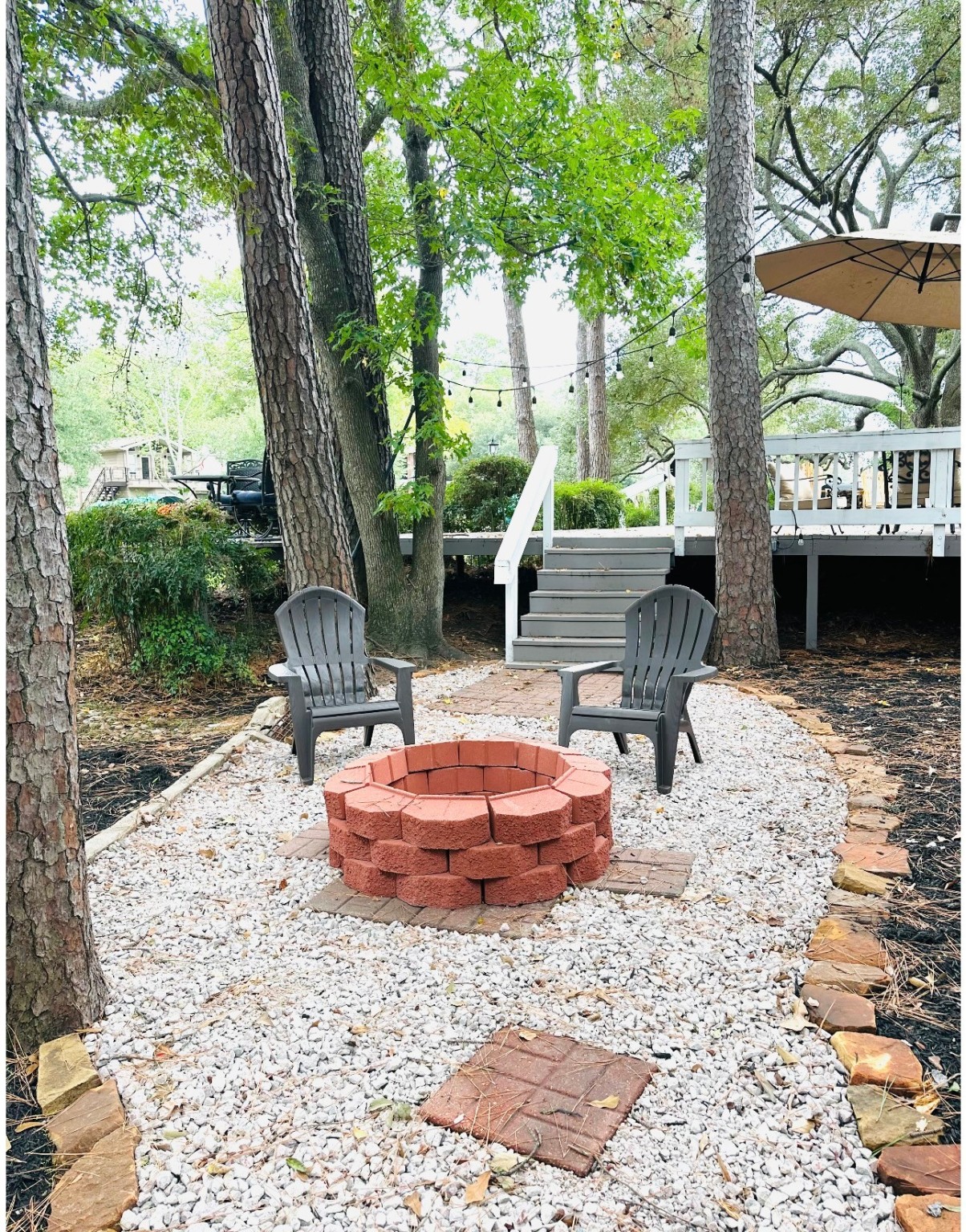 3007 Willowbend Road Montgomery, TX 77356 - Photo 39 of 43 a outdoor living space with patio furniture and a fireplace