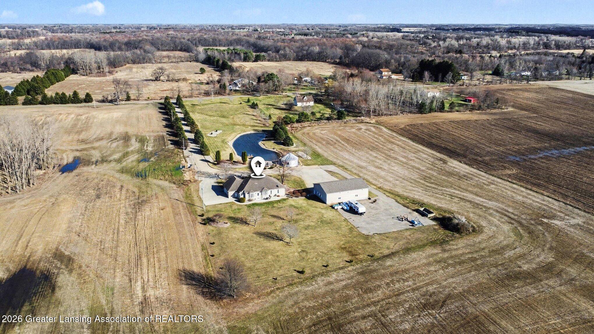 3700 Edgar Road Leslie, MI 49251 - Photo 29 of 30 Aerial Back