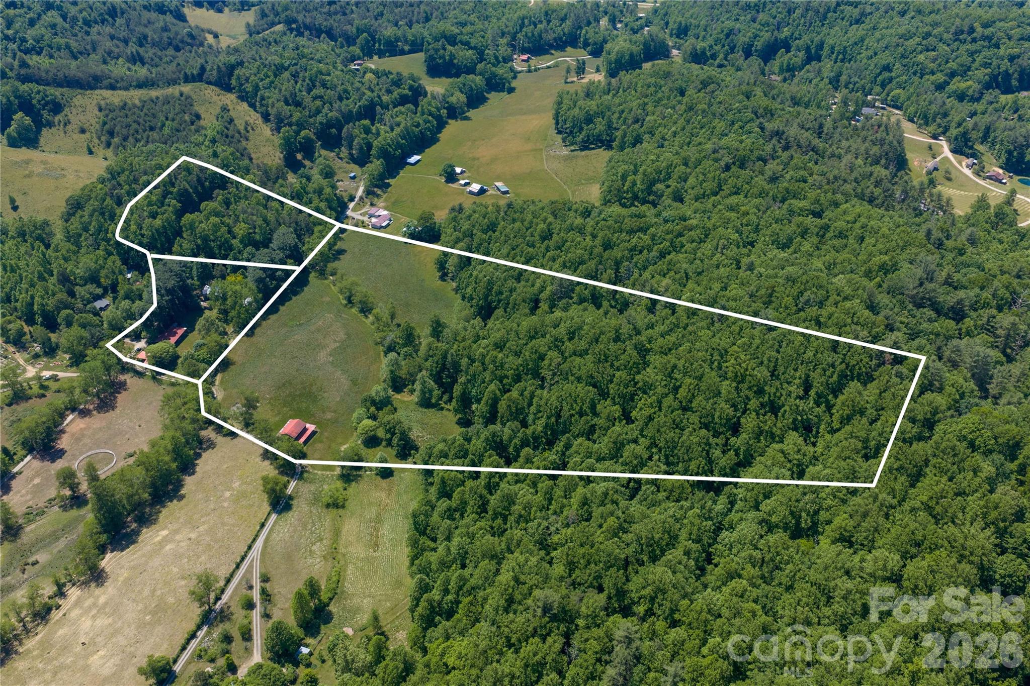 741 Morrow Branch Road Leicester, NC 28748 - Photo 47 of 47 a view of a yard from a balcony