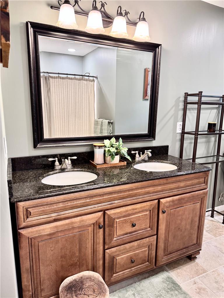 5334 Egypt Road Laurys Station, PA 18059 - Photo 19 of 55 Double vanity with stone counters provides ample space and elegant appeal.