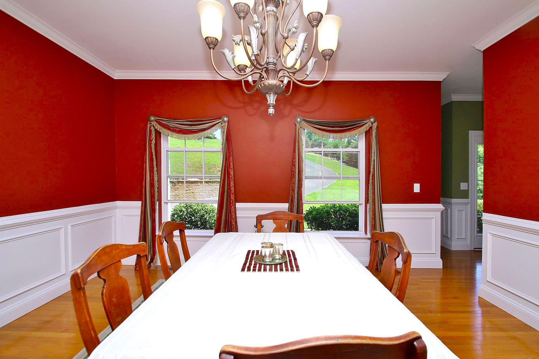 10 Old Point Road Moneta, VA 24121 - Photo 12 of 79 a view of a dining room with furniture and chandelier