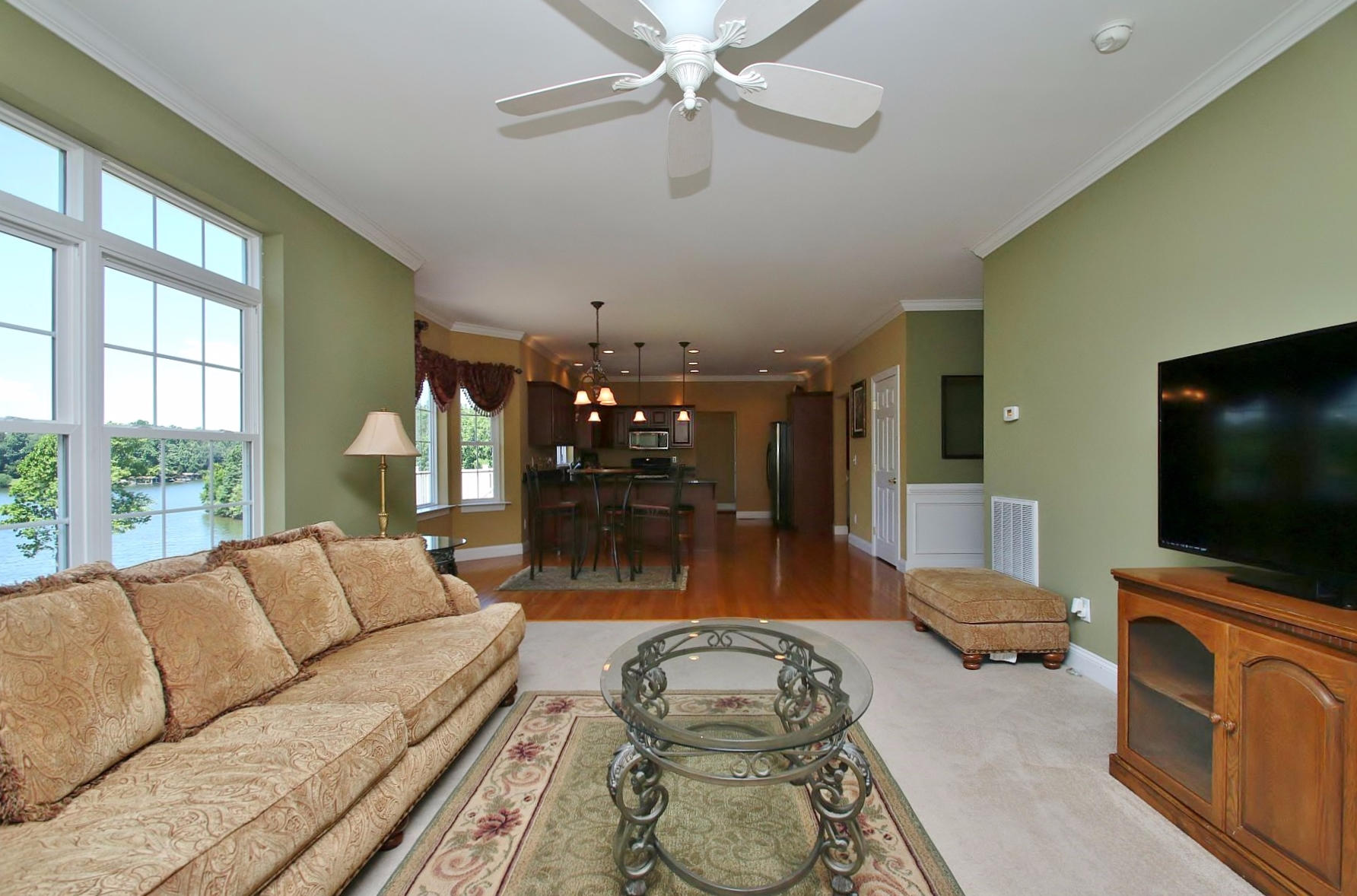 10 Old Point Road Moneta, VA 24121 - Photo 25 of 79 a living room with furniture and a flat screen tv