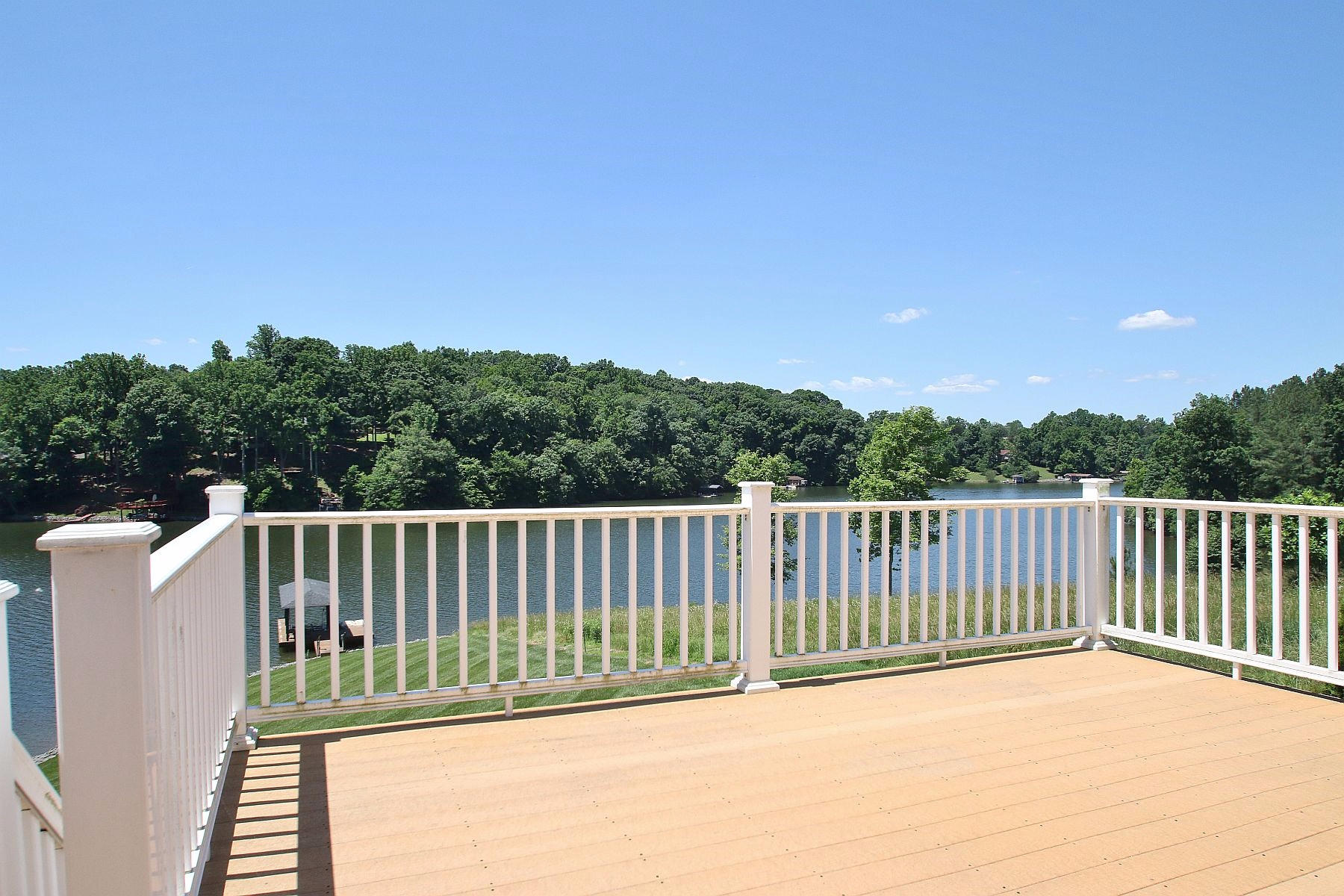 10 Old Point Road Moneta, VA 24121 - Photo 29 of 79 a view of a roof deck with wooden fence