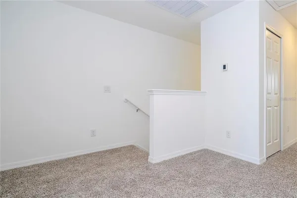 a view of a garage
