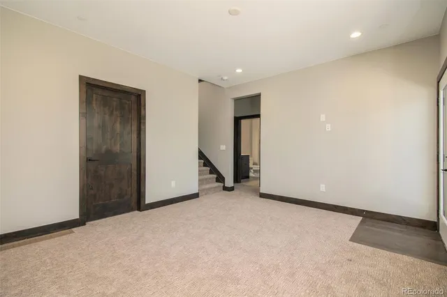 a view of an empty room