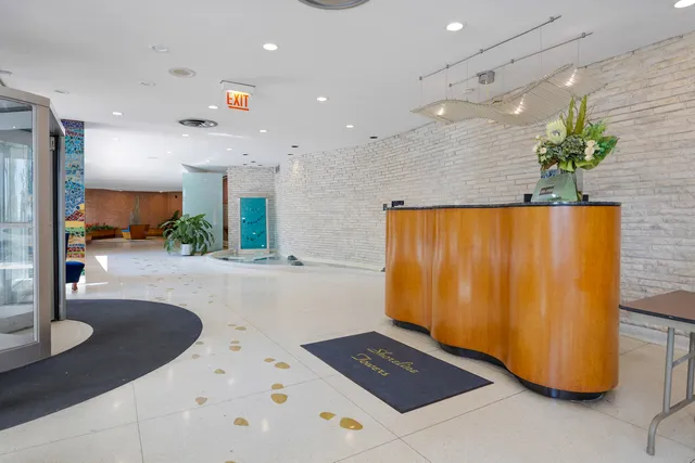 a view of kitchen and living room