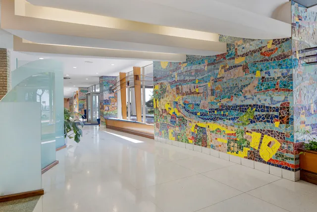 a view of a storage in a room