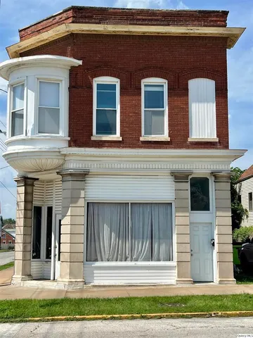 a front view of a house