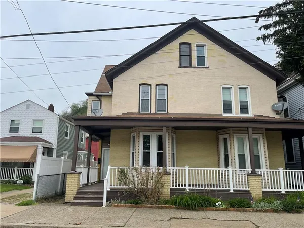 a front view of a house