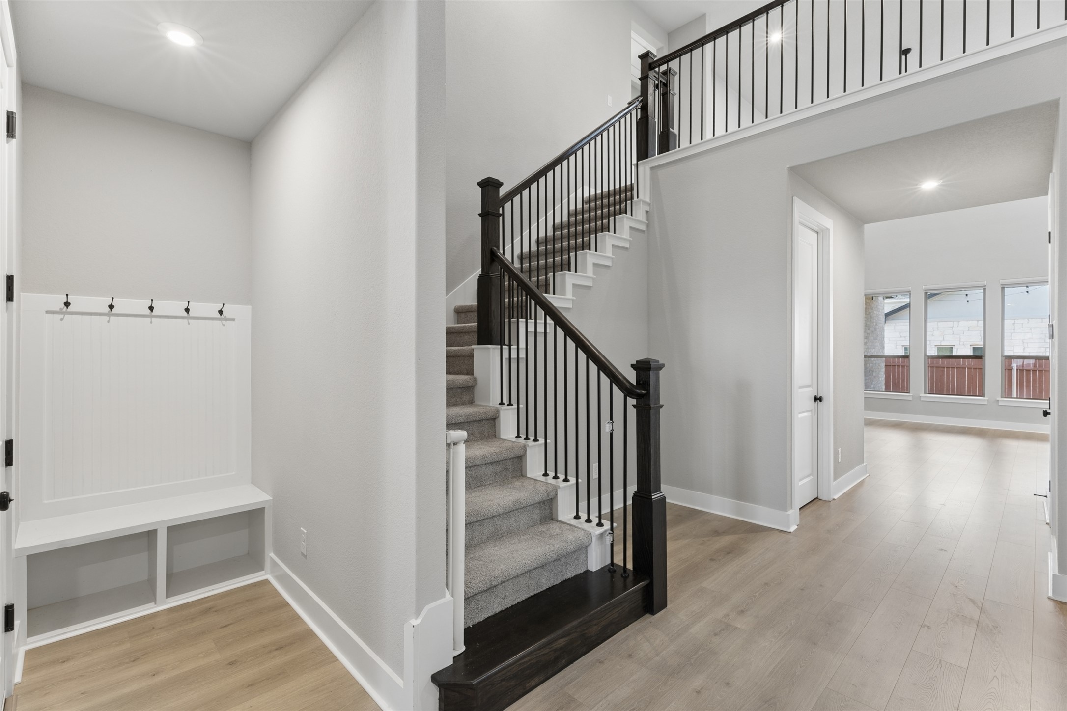 1508 Cardinal Lane Round Rock, TX 78681 - Photo 3 of 35 Mudroom with recessed lighting and light wood finished floors