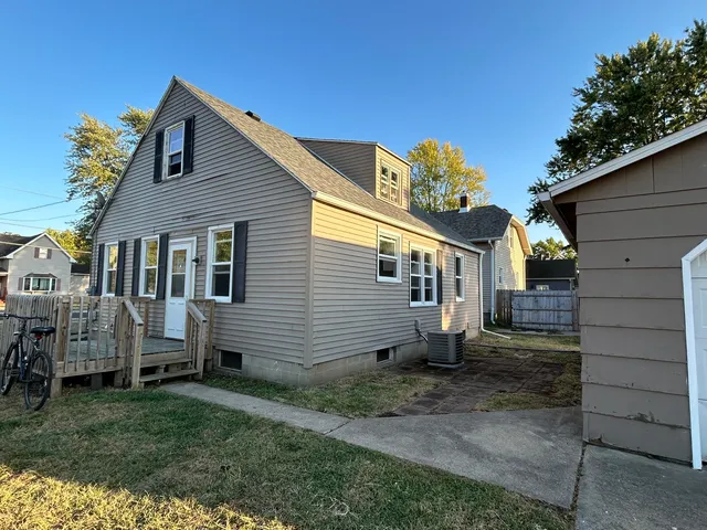 a backyard of a house