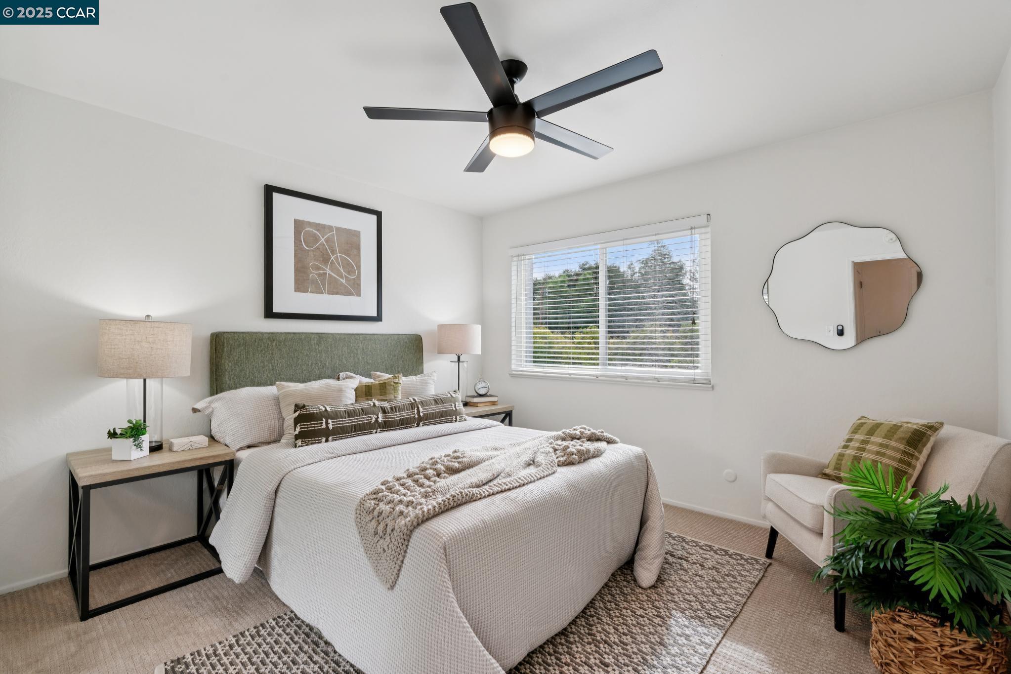 46 Sierra Lane Walnut Creek, CA 94596 - Photo 20 of 31 a bedroom with bed and a window