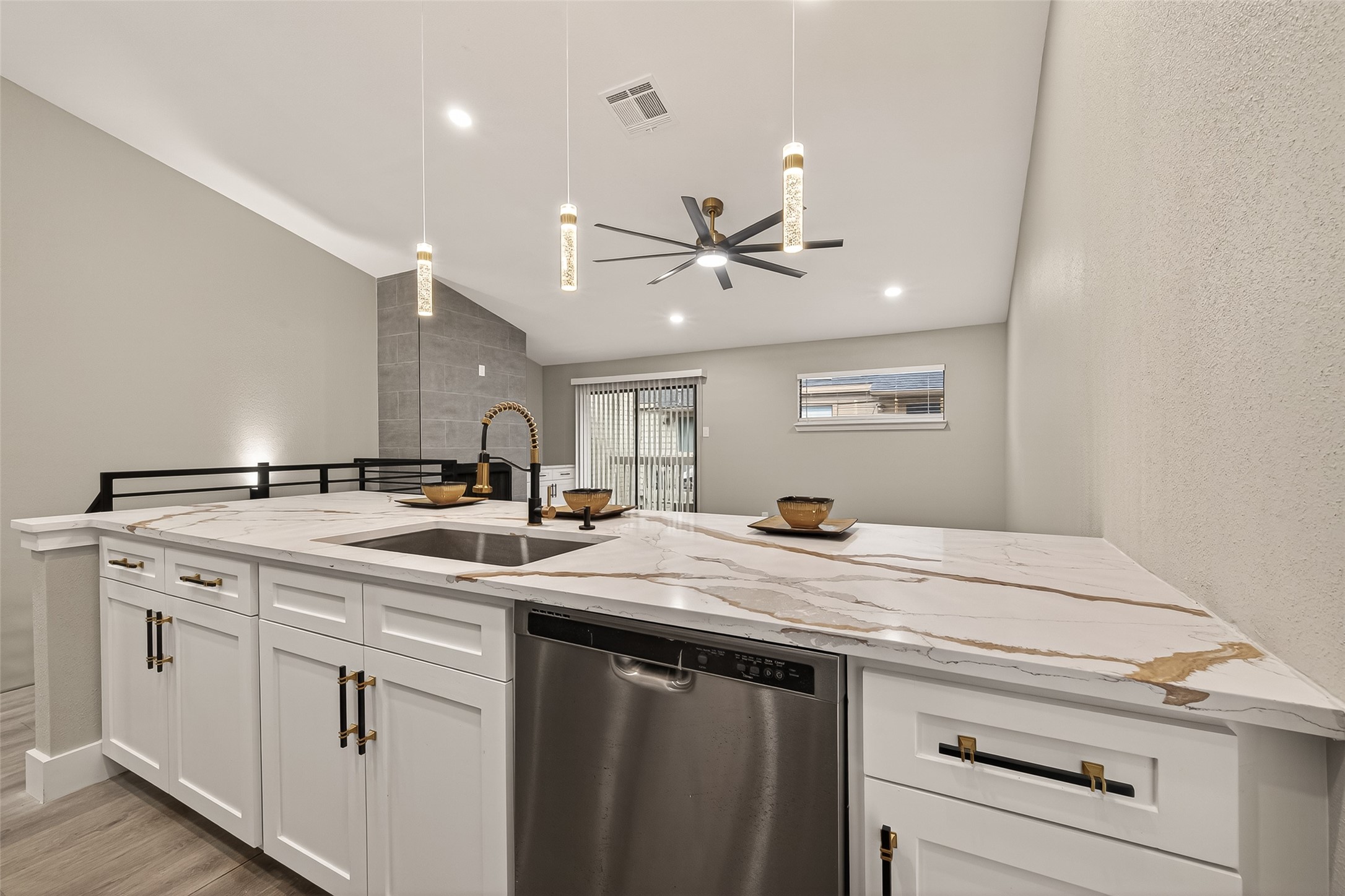 6750 Sands Point Drive Houston, TX 77074 - Photo 19 of 39 View from kitchen to family room.