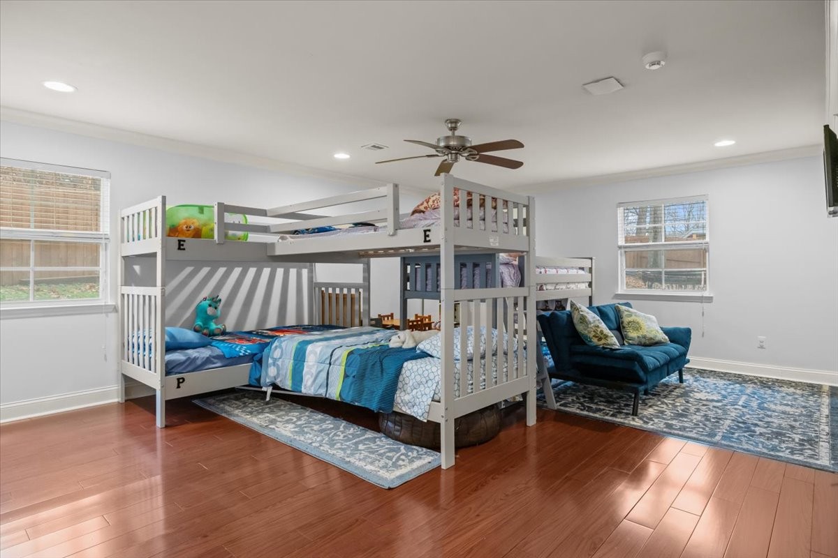 307 Crestview Drive Dickson, TN 37055 - Photo 26 of 61 a bedroom with furniture and a wooden floor