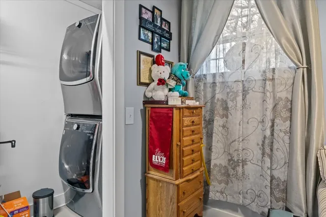 a view of a house with a potted plant
