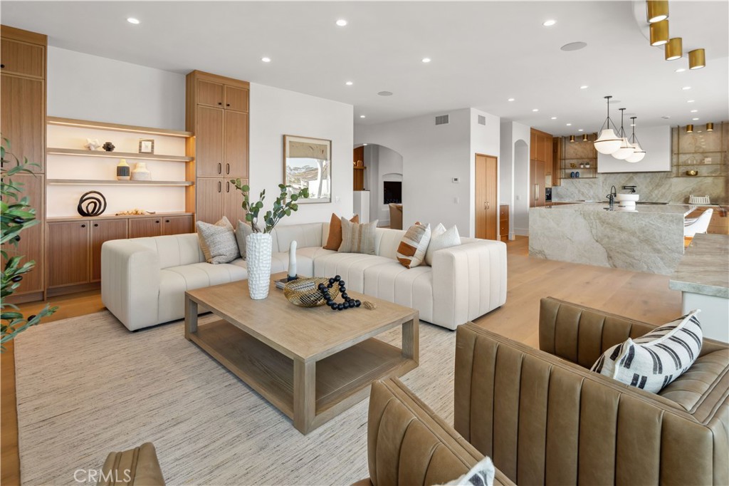 2915 Cliff Drive Newport Beach, CA 92663 - Photo 30 of 69 a living room with furniture and a wooden floor