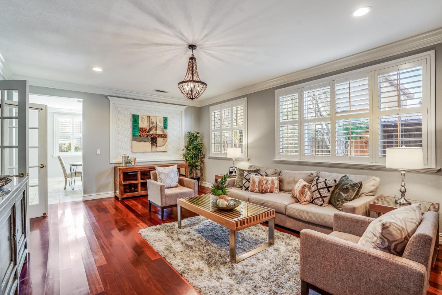 730 St Michael Place Morgan Hill, CA 95037 - Photo 3 of 27 a living room with furniture wooden floor and a large window