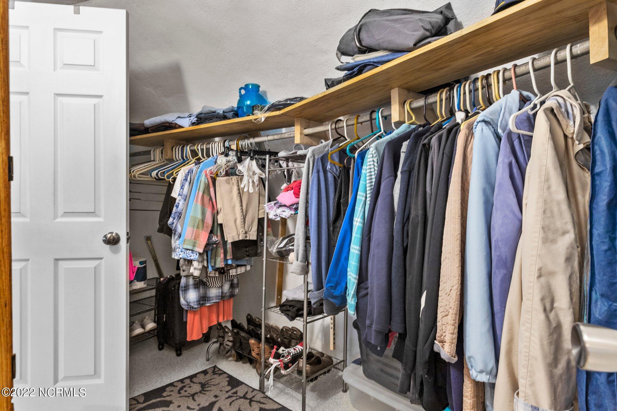 120 Pinebluff Lake Road Pinebluff, NC 28373 - Photo 17 of 40 Large owner's closet. The mini-split for this dome is in the upper part of the closet.