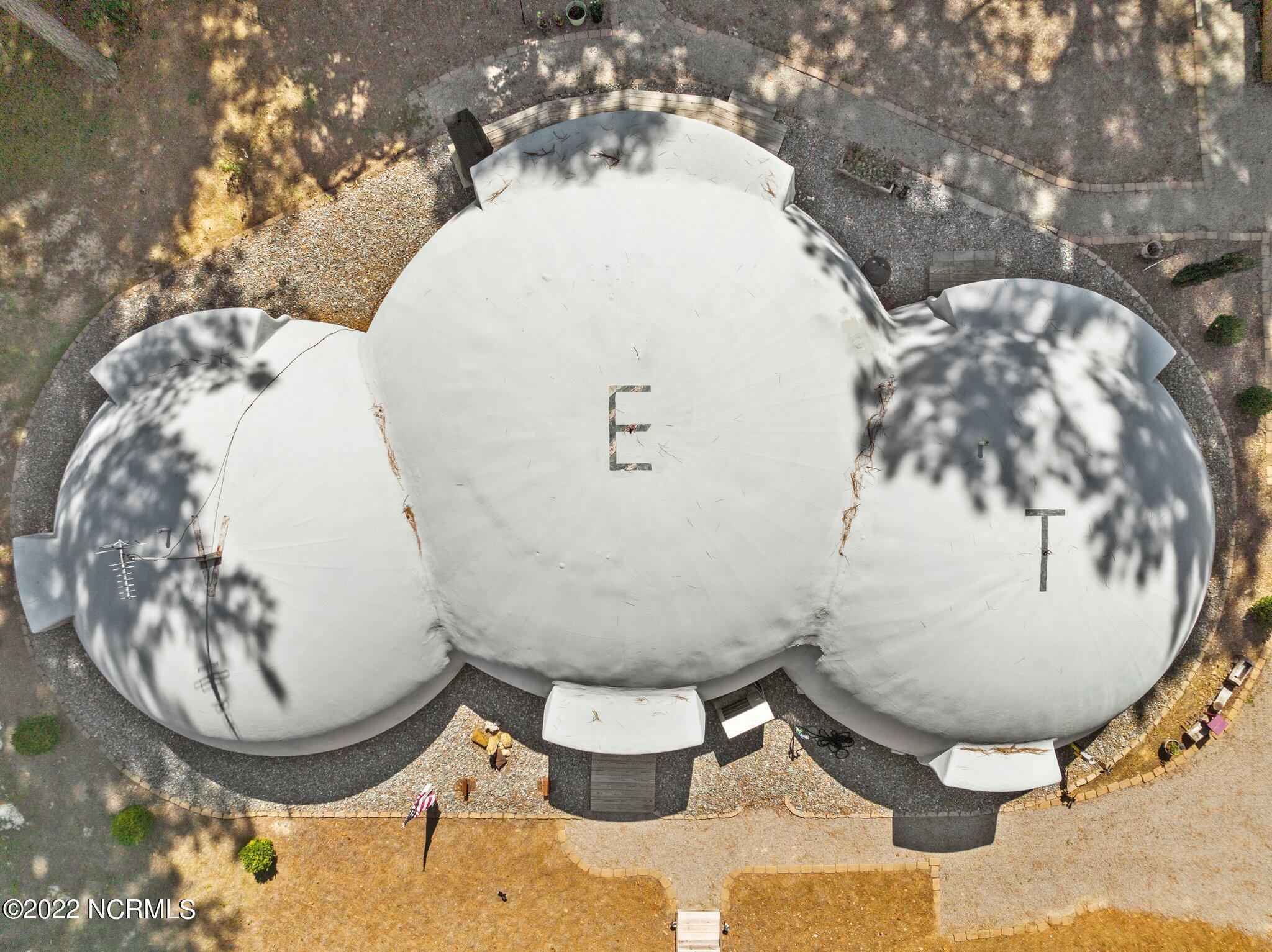 120 Pinebluff Lake Road Pinebluff, NC 28373 - Photo 10 of 40 "V. E. T." is painted on the top of the domes. Seller was a proud Veteran. Military planes seem to use this house as a landmark.