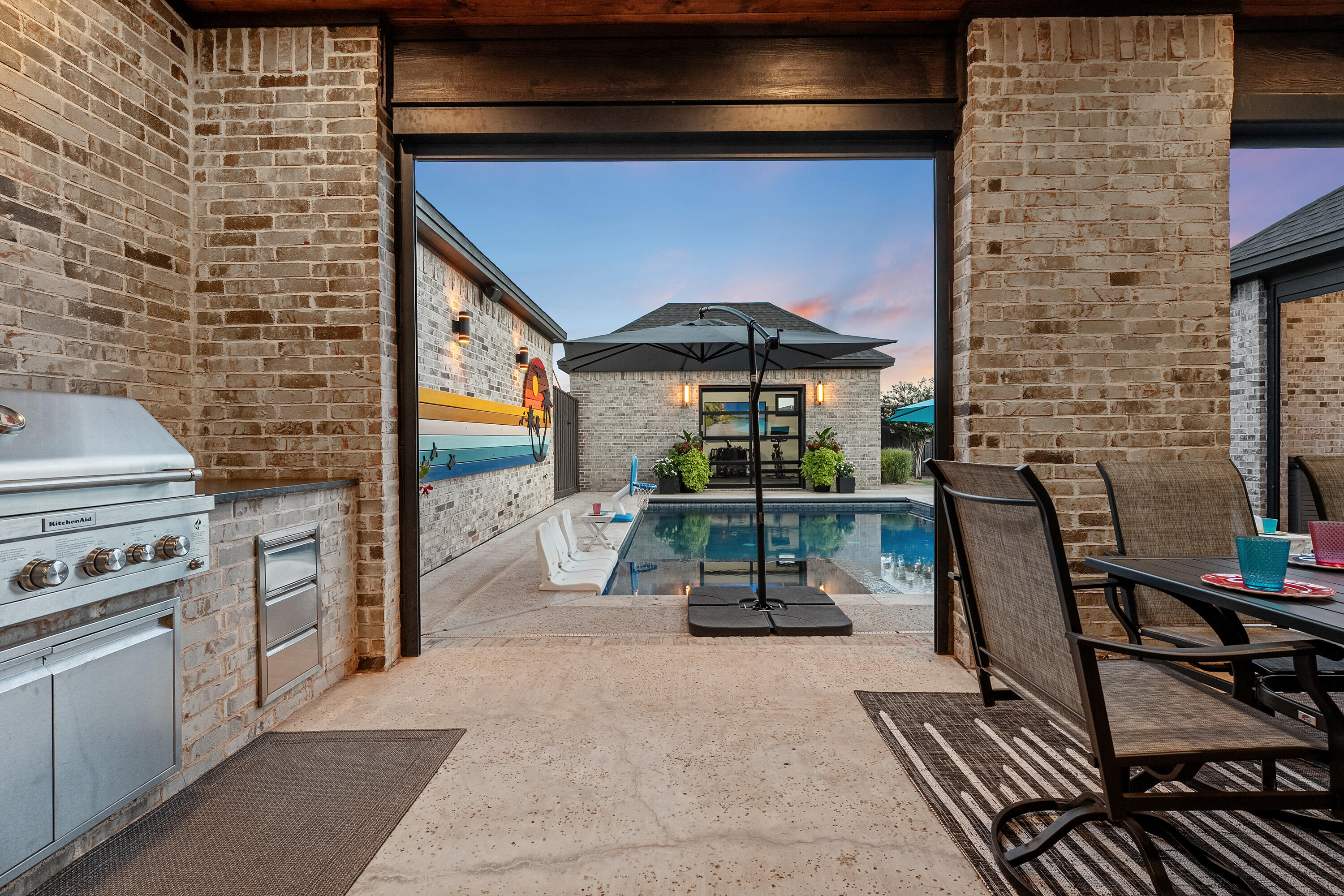 3923 149th Street Lubbock, TX 79423 - Photo 41 of 57 a view of a chairs and table in the terrace