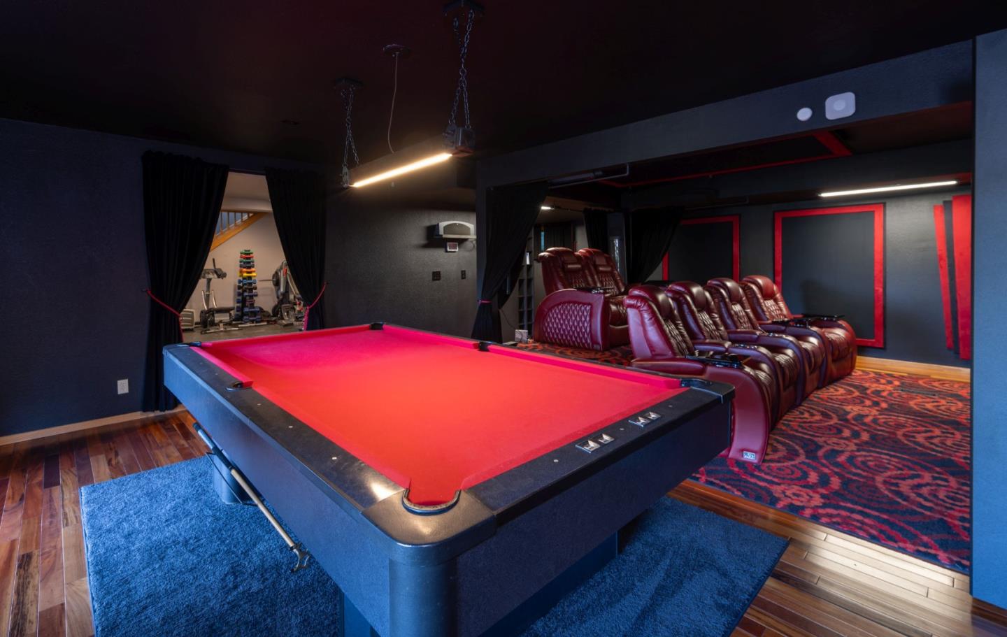 22125 Miller Ridge Road Los Gatos, CA 95033 - Photo 30 of 35 a room with pool table table and chairs