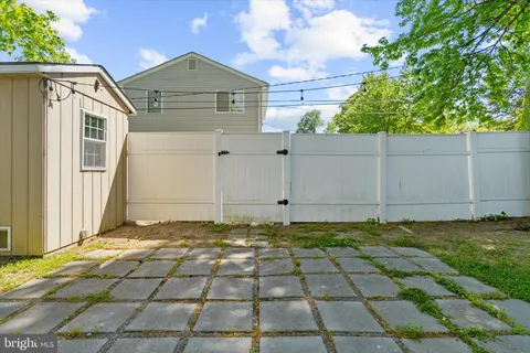 a backyard of a house