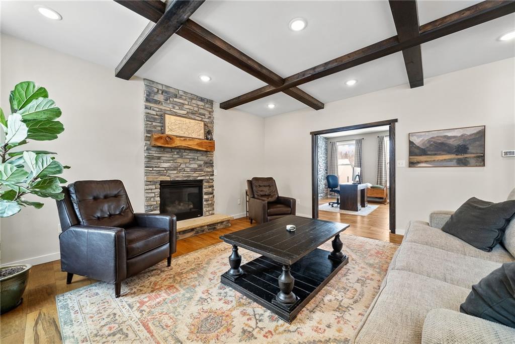 141 Morningstar Drive Belle Vernon, PA 15012 - Photo 7 of 39 a living room with furniture and a fireplace