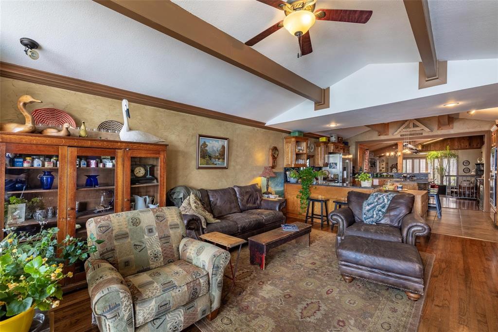 13360 Miller Road Azle, TX 76020 - Photo 7 of 23 a living room with furniture and wooden floor