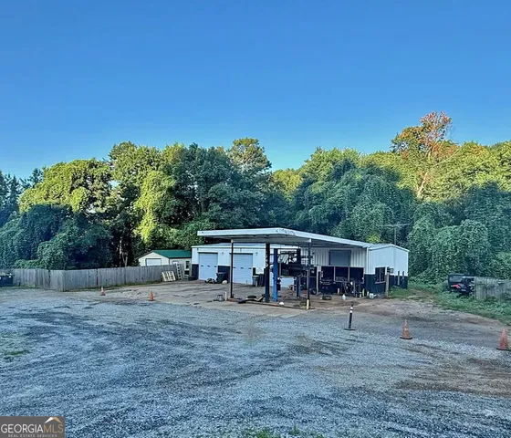 a house view with a garden space