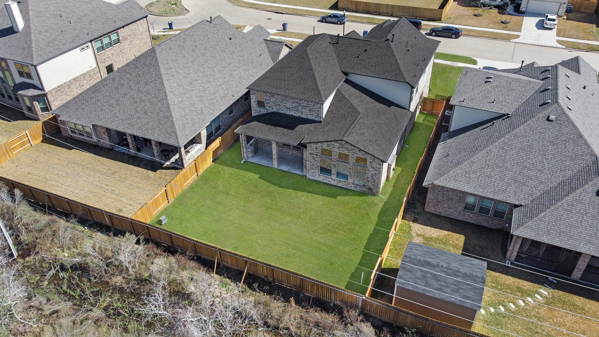 8 Palmero Way Manvel, TX 77578 - Photo 31 of 34 swimming pool with outdoor seating and yard