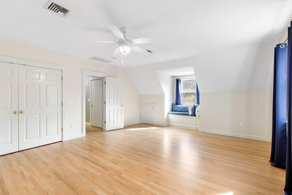 8 Doctors Run Rockport, MA 01966 - Photo 33 of 38 a view of a livingroom with wooden floor and a ceiling fan