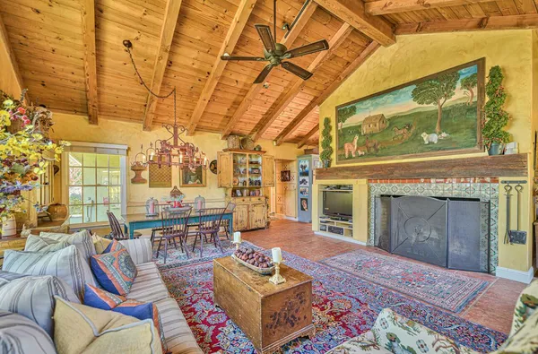 a view of a house with garden