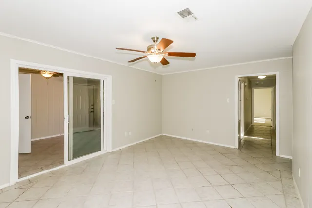 a view of an empty room