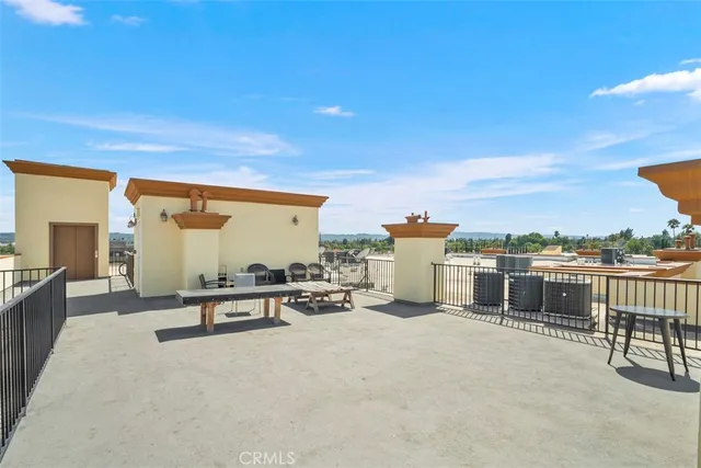 a view of a terrace with furniture and a terrace