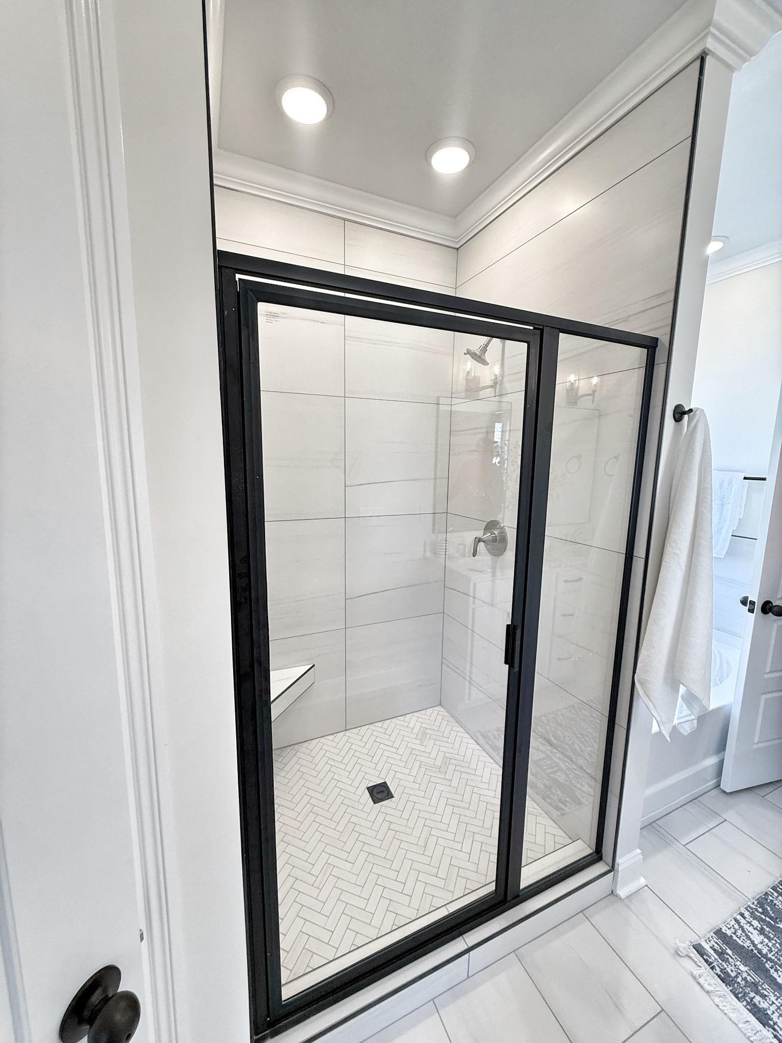 865 Burley Barn Road Clarksville, TN 37042 - Photo 24 of 44 a bathroom with a glass door shower