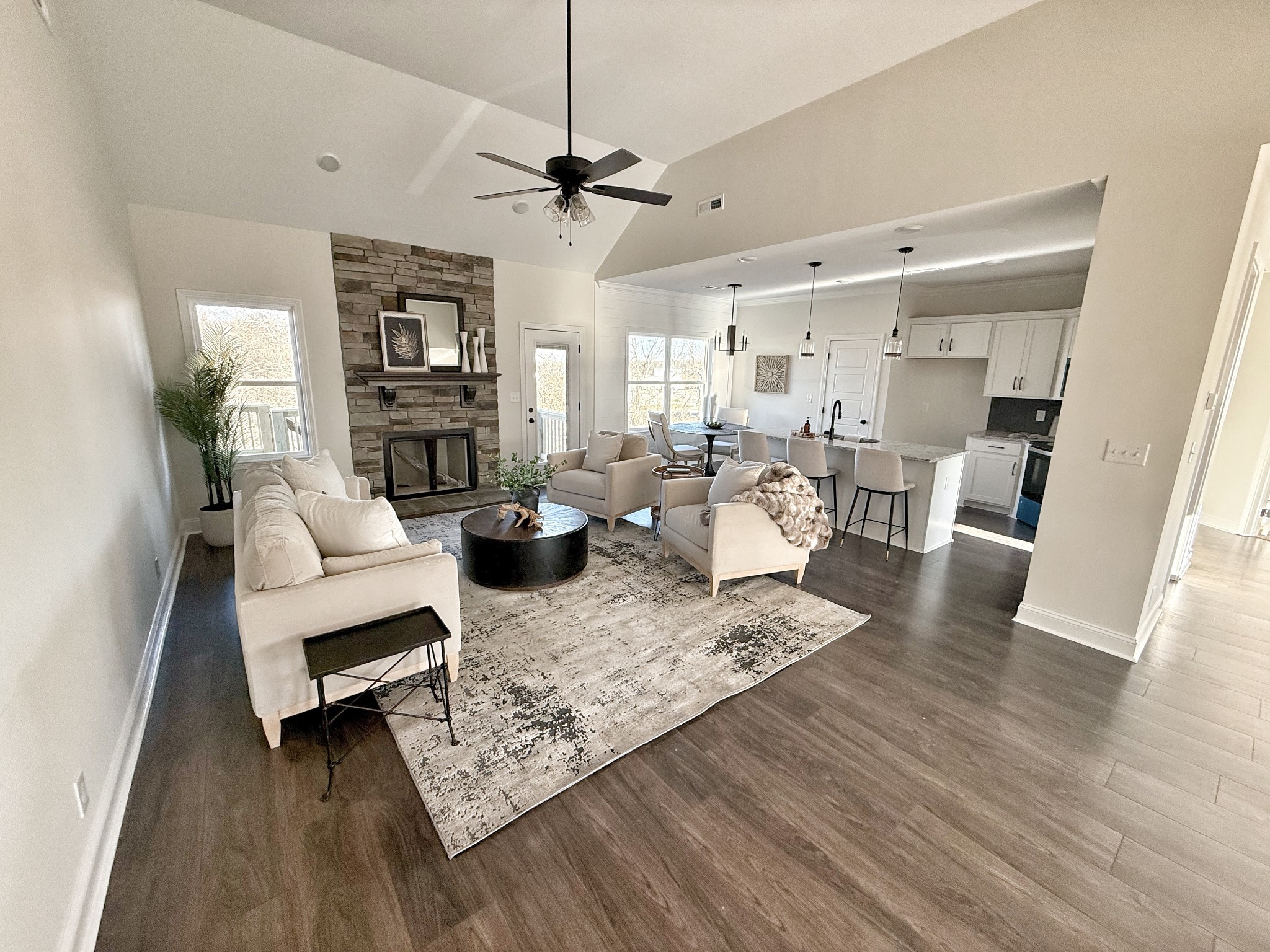 865 Burley Barn Road Clarksville, TN 37042 - Photo 6 of 44 a living room with furniture and a wooden floor