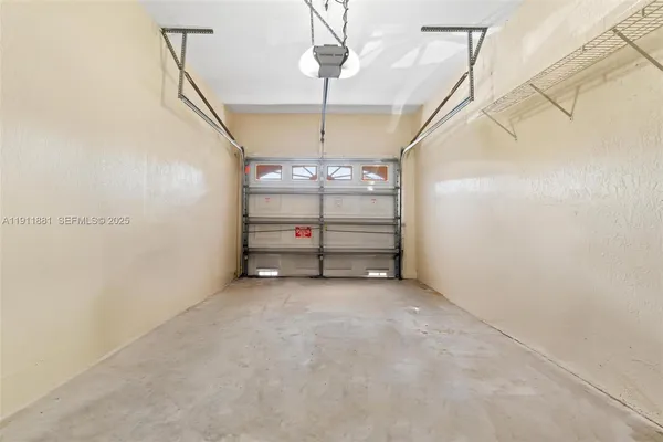 a view of a room with an empty space