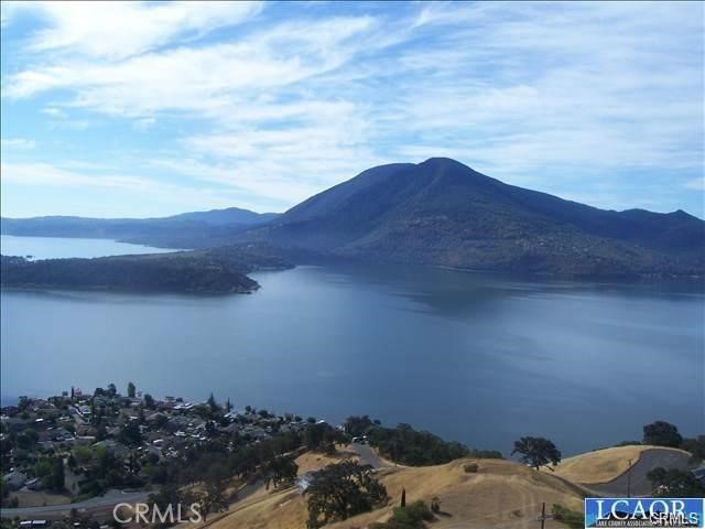 a view of a and mountain