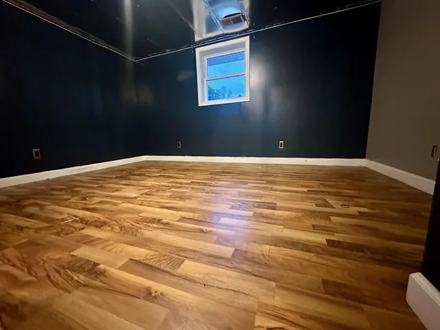 a view of a an empty room