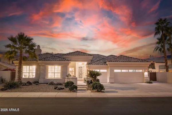 a view of a house with a patio