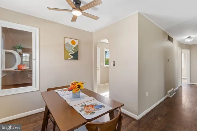 a workspace with furniture and window