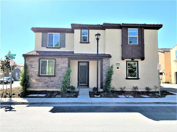 a front view of a house