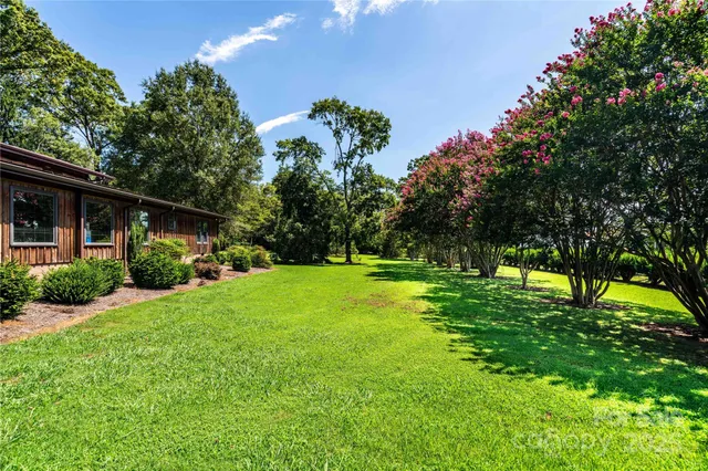 a house view with a garden space