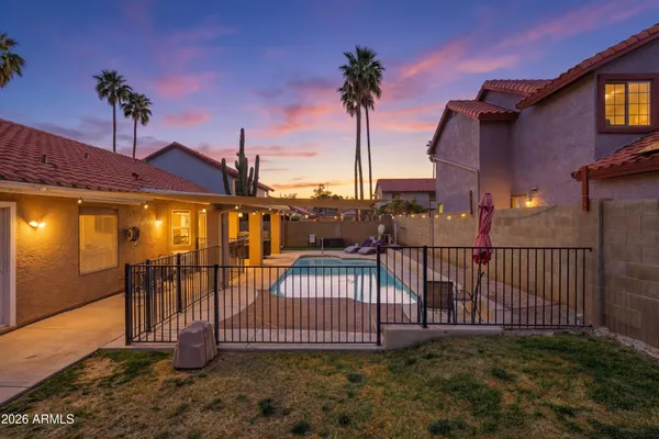 a view of a house with a porch