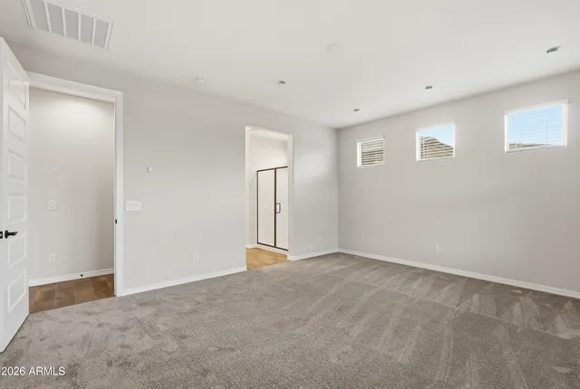 a view of an empty room