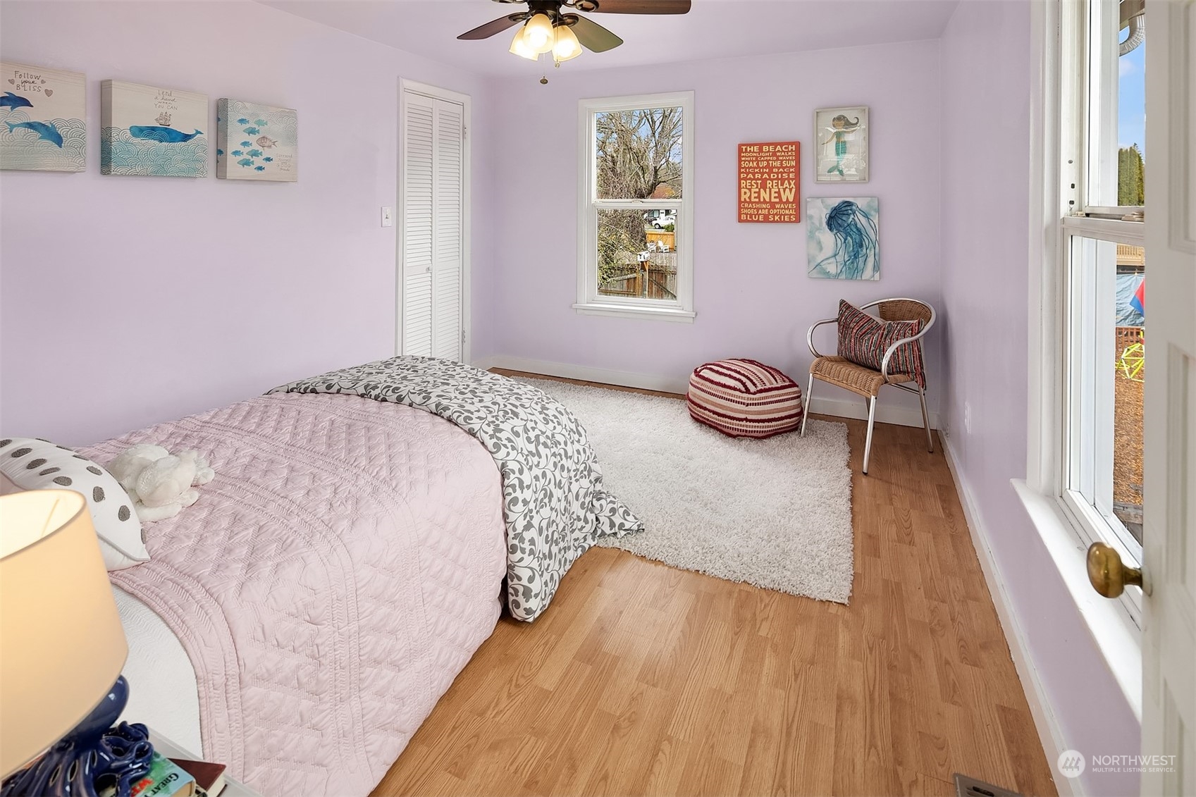 39152 Southeast Delta Street Snoqualmie, WA 98065 - Photo 8 of 26 a bedroom with a bed and wooden floor