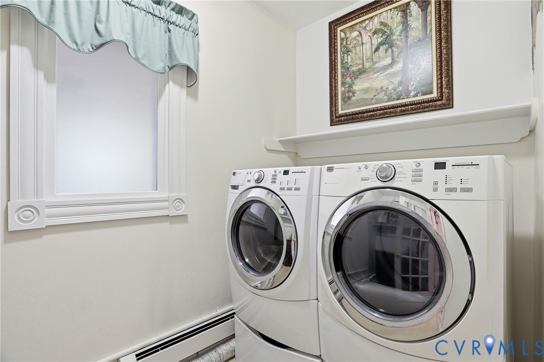 13300 West Patrick Henry Road Doswell, VA 23047 - Photo 40 of 69 Dedicated laundry area featuring a front-loading w