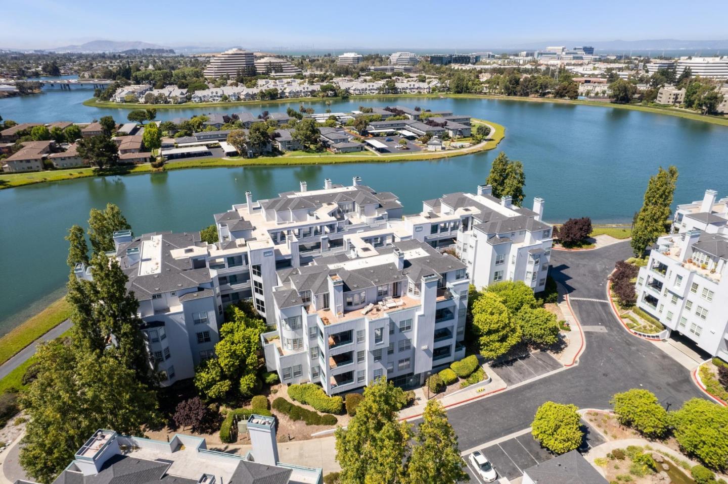 720 Promontory Point Lane, Unit 2305 Foster City, CA 94404 - Photo 13 of 78 an aerial view of a house with outdoor space and lake view