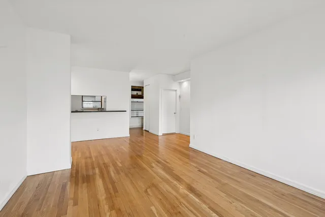 a view of a city with tall buildings